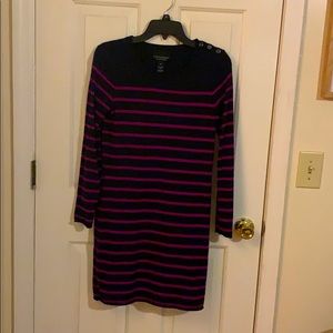 Cynthia Rowley Dress Blue & Pink/Purple Stripe